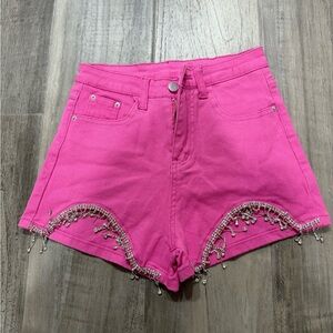 NWOT blinged denim shorts